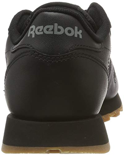 Reebok Classic Leather Zapatillas, Mujer, Negro (Int / Black / Gum), 38.5 EU