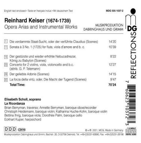Reinhard Keiser: Opera Arias / Instrumental Works