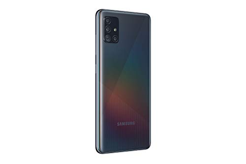 Samsung Galaxy A51 - Dual SIM, Smartphone de 6.5" Super AMOLED (4 GB RAM, 128 GB ROM, cámara Trasera 48.0 MP + 12.0 MP + 5.0 MP + 5 MP, cámara Frontal 32 MP) Negro [Versión española]