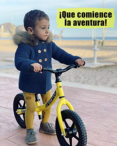 Sawyer - Bicicleta Sin Pedales Ultraligera - Niños 2, 3 y 4 Años (Amarillo)