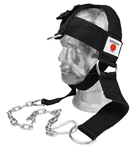 Senshi Japón versión III cinturón de cabeza con cadena para musculación cinturón cuello ejercicio levantamiento de pesas gimnasio Fitness entrenamiento con peso V3