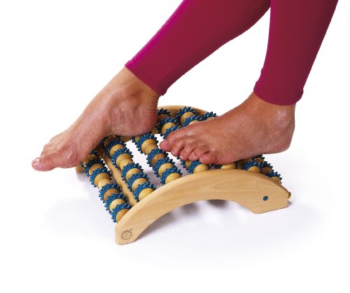 Sissel - Aparato de masaje con rodillos para los pies, color azul