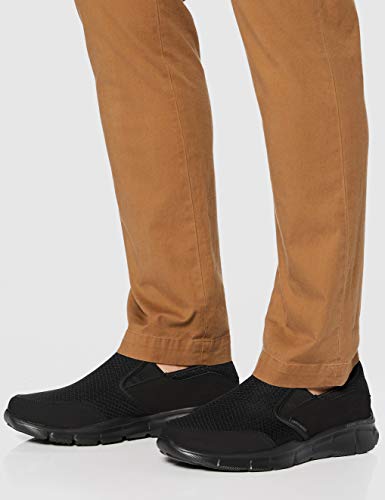 Skechers Equalizer Persistent, Zapatillas para Hombre, Negro (Black), 45 EU
