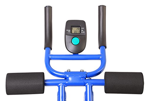 SportPlus Tabla Plegable para Ejercicios Abdominales con Ordenador de Entrenamiento – Fitness – Entrenamiento de Abdomen con 4 Niveles de Dificultad