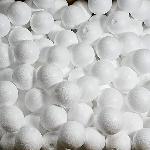 Styropor A030603 - Bolas de poliestireno expandido (60 mm, 30 unidades, 6 cm), color blanco