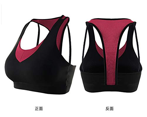 Sujetador Deportivo Mujer sin Aros con Almohadillas Extraíbles Bra Deporte para Yoga/Fitness/Run/Ejercicio
