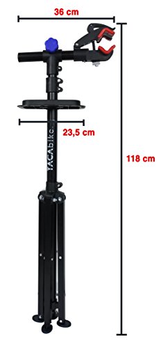 Tacabike tabs01, Caballete para Bicicleta Unisex – Adulto, Negro, 105 x 24 x 16 cm