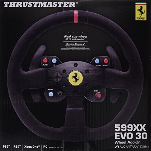 Thrustmaster FERRARI 599XX EVO 30 WHEEL Add-on - Volante ALCANTARA EDITION - Para T300, TX 458, T500 y TS-PC Racer - Licencia Oficial Ferrari - 30cm diametro