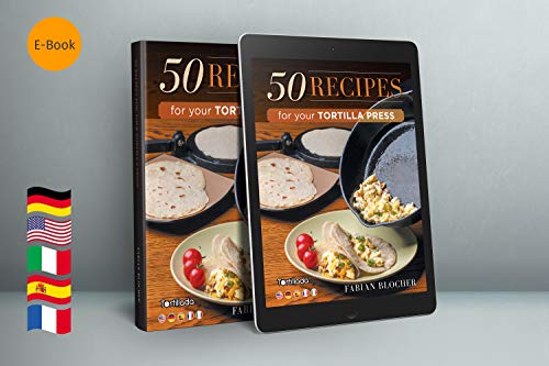 Tortillada – Prensa de Hierro Fundido para Hacer Tortillas + Recetas (20cm)