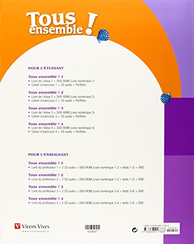 Tous Ensemble 1. Livre De L'eleve + Dvd-Rom (Chat Noir. methodes)