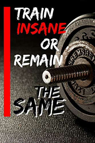 Train Insane Or Remain The Same: Blank Lined Notebook