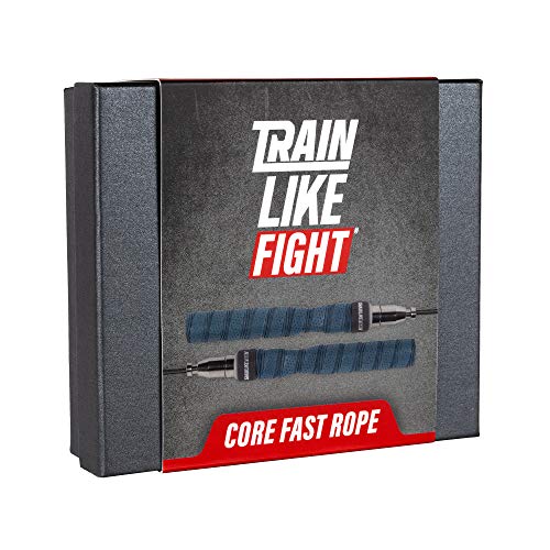 TRAINLIKEFIGHT Core Fast Rope - WolfGrey Edition - Comba de Saltar, Cuerda de Saltar de Alta Velocidad, Cuerdas de Saltar rápidas para Crossfit, Boxeo, MMA, Fitness, fútbol
