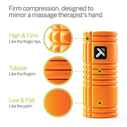 Trigger Point Performance The Grid - Rodillo de espuma para entrenamiento y masajes, color Naranja, Talla única
