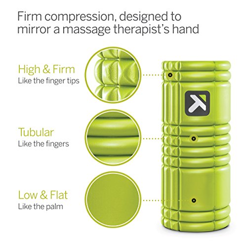 Trigger Point Performance The Grid - Rodillo de espuma para entrenamiento y masajes, color Verde lima, Talla única