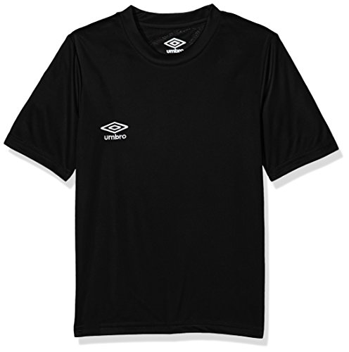 UMBRO Oblivion Jnr Camiseta de fútbol, niño, Negro, 12 años