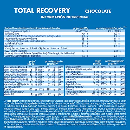 Victory Endurance Total Recovery. Maximiza la recuperación después del entrenamiento. Enriquecido con electrolitos y vitaminas. Sabor Chocolate (1250 g)