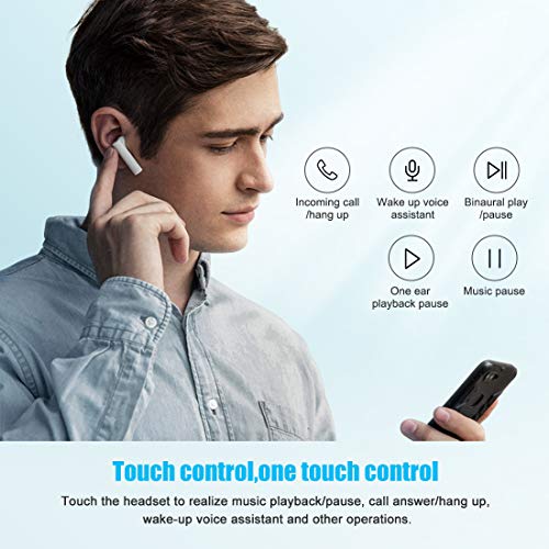 Xiaomi Auriculares inalámbrico Bluetooth, Xiaomi Air 2 SE AirDots Cascos auriculares inalámbricos Bluetooth Auriculares inalámbricos Mi auriculares Control de Enlace sincrónico táctil