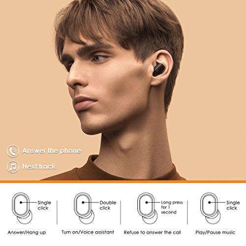 Xiaomi Redmi Airdots S Auricular Bluetooth, Wireless Earbuds,Auriculares inalámbricos Bluetooth 5.0 Auriculares Bluetooth Anti-transpiración IPX4 Estéreo Genuino con Auriculares con micrófono