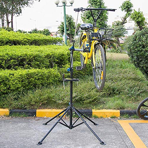 Yaheetech Soporte de Reparación de Bicicleta Caballete Plegable Altura Ajustable Caballete de Bicicleta