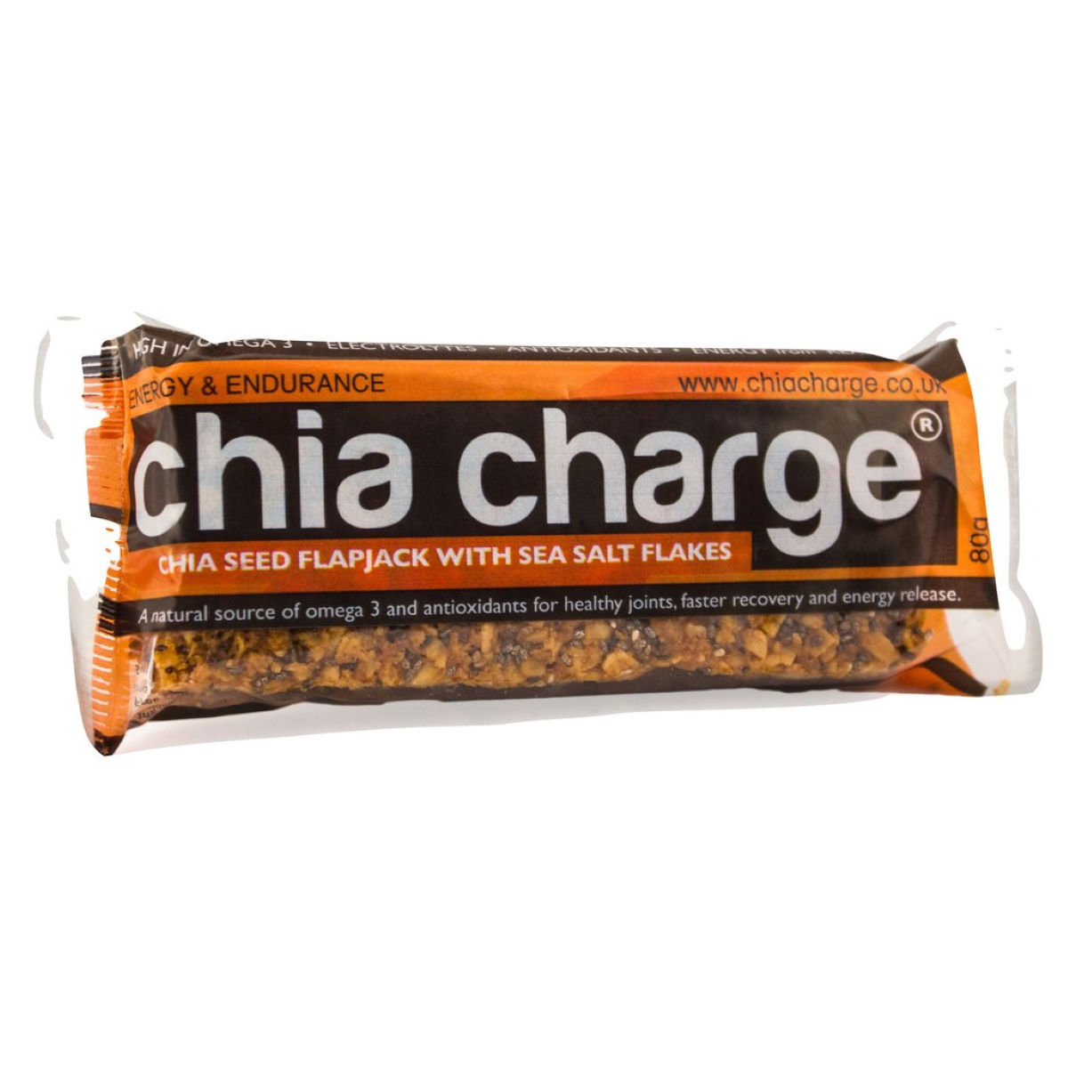 Barritas de cereales Chia Charge Flapjack (20 x 80 g) - Barritas