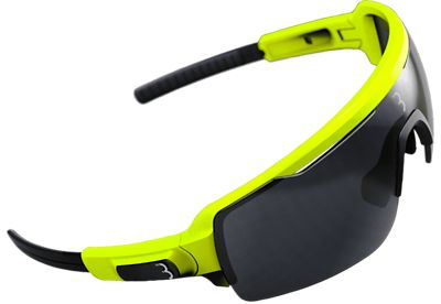 BBB Commander Sport Glasses - Matte Neon Yellow Smoke Lenses, Matte Neon Yellow Smoke Lenses
