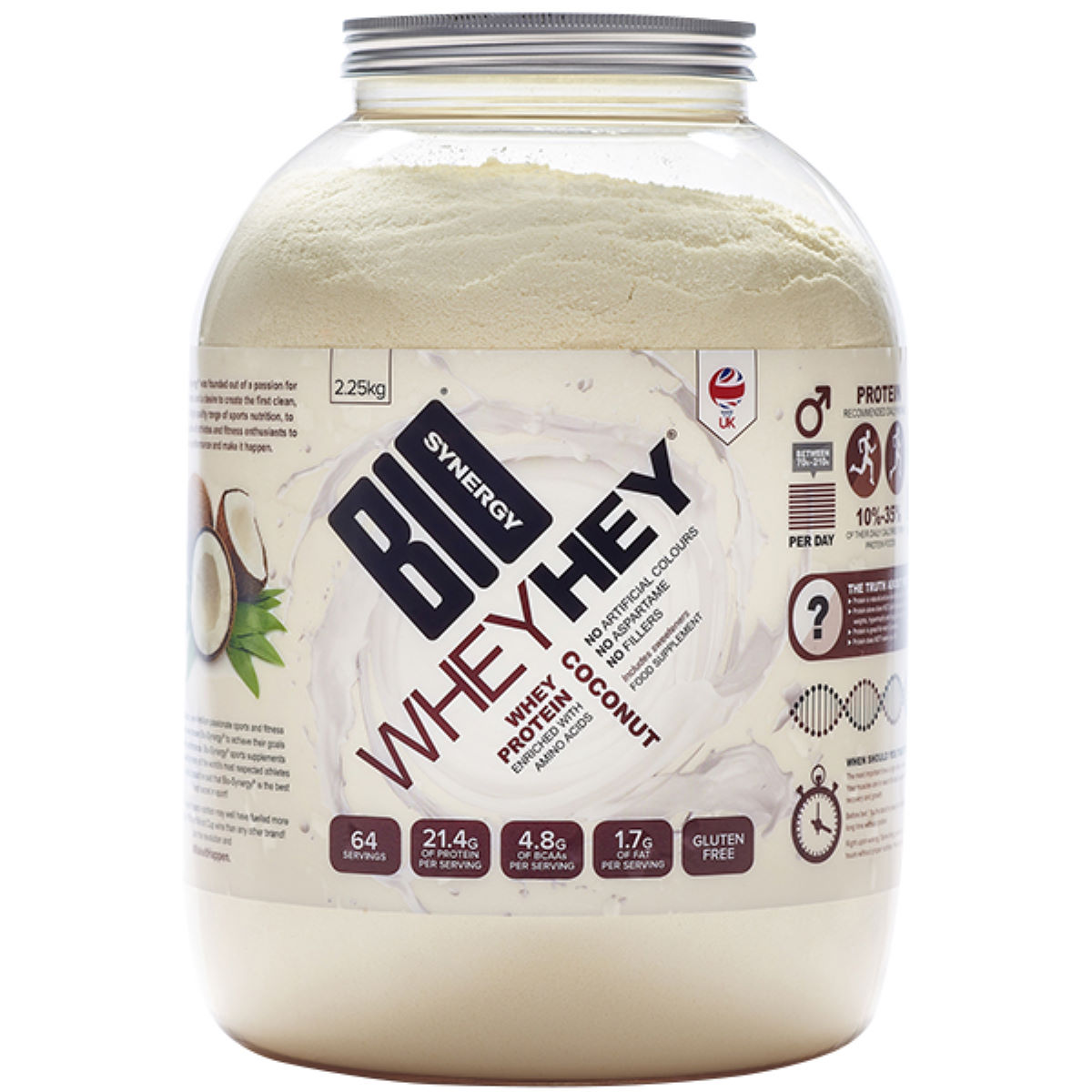 Bio-Synergy Whey Hey Coconut Protein Powder (2.25kg) - Proteína de suero de leche