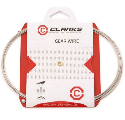 Cable de cambio interno pre-lubricado universal Clarks Elite - Plata, Plata