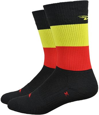 Calcetines Defeet Thermeator Twister - Black-Red-Gold, Black-Red-Gold