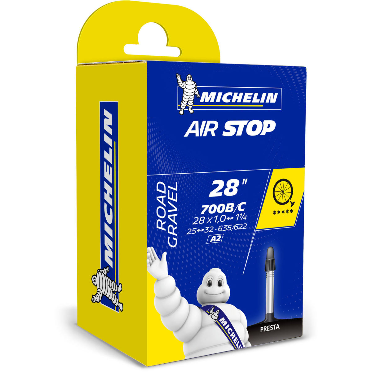 Cámara de carretera Michelin A2 AirStop Butyl - Cámaras de aire