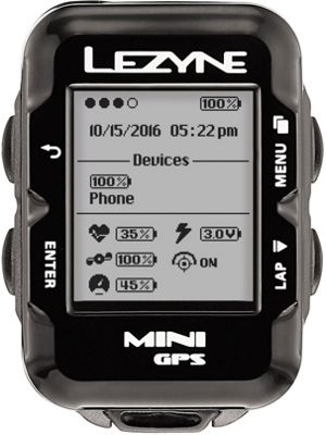 Ciclocomputador GPS Lezyne Mini Navigate - Negro, Negro