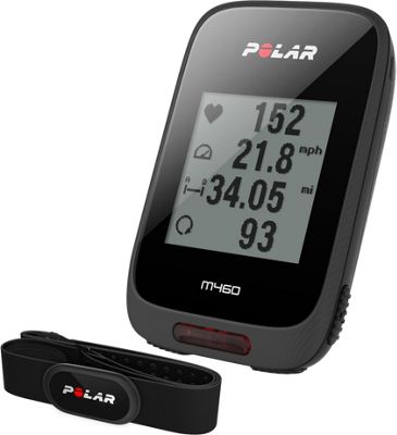 Ciclocomputador GPS Polar M460 (con pulsómetro) - Negro, Negro