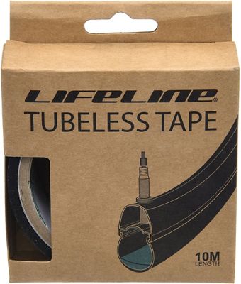 Cinta de llanta LifeLine Professional Tubeless (10M) - Negro - 22mm, Negro