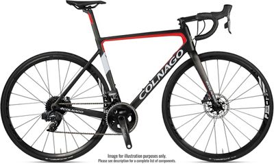 Colnago V3 Disc Ultegra Road Bike 2020 - Negro - Rojo - 52cm (20.5), Negro - Rojo
