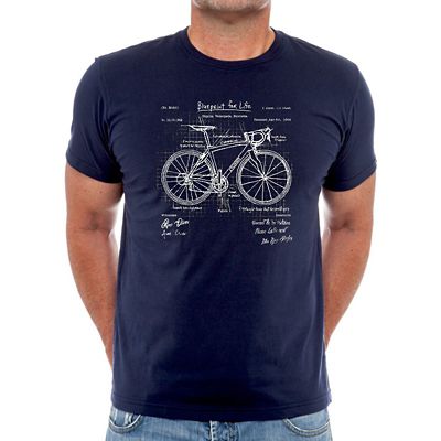 Cycology Blueprint For Life T-Shirt - Marino - XL, Marino