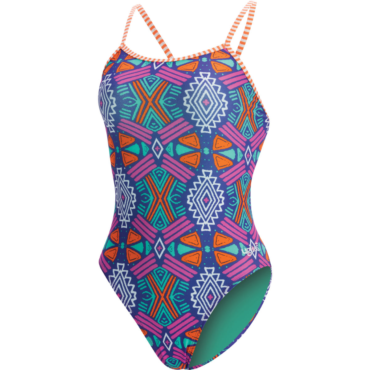 Dolfin Women's Uglies print string back 1 piece Maya swim - Bañadores de una pieza