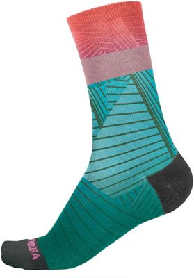 Endura Womens Graphic Sock (Hi Viz Coral - LTD) - One Size, Hi Viz Coral