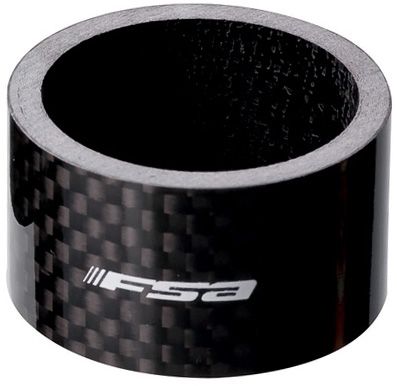 FSA Unidirectional Carbon Headset Spacer - Negro - 1.1/8, Negro