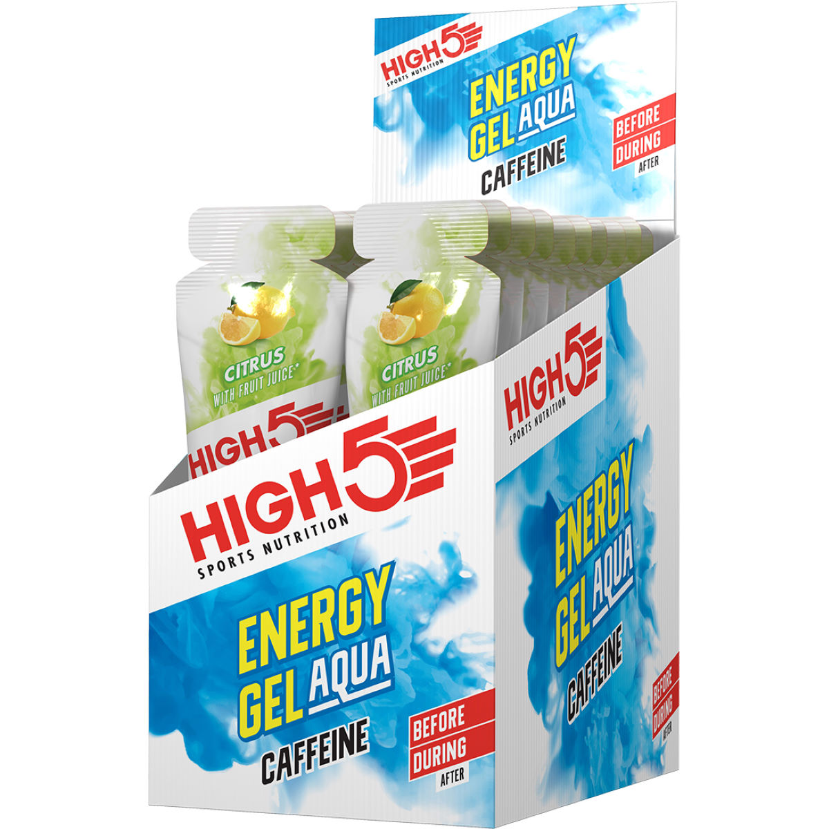 Gel energético High5 Aqua Caffeine (20 x 66 g) - Geles