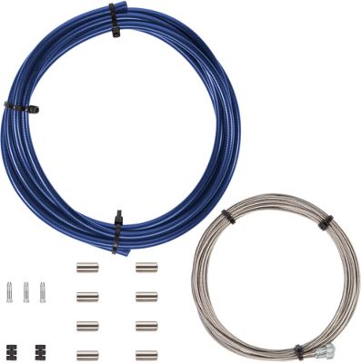 Juego de cables de freno LifeLine Essential (carretera) - Azul - 2 x 2000mm Inner cable, 1 x  2100mm Outer, Azul