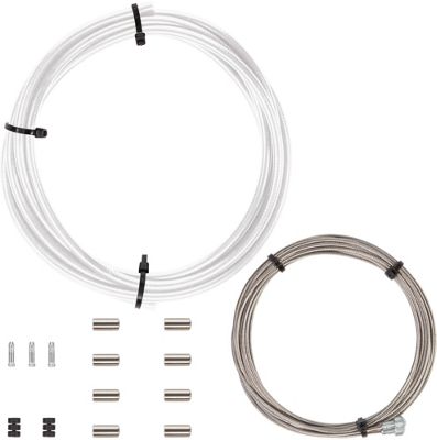 Juego de cables de freno LifeLine Essential (carretera) - Blanco - 2 x 2000mm Inner cable, 1 x  2100mm Outer, Blanco