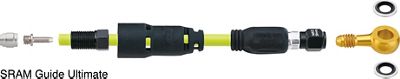 Kit adaptador para cables Jagwire Pro Quick Fit - Negro - SRAM Guide RSC A1, Negro