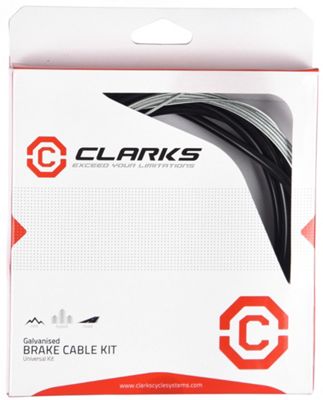 Kit de cable de freno galvanizado de carretera Clarks - 1000mm + 2000mm Inner cable  2100mm Outer, Galvanizado
