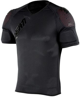 Camiseta con protección de hombros Leatt 3DF AirFit Lite - Negro, Negro