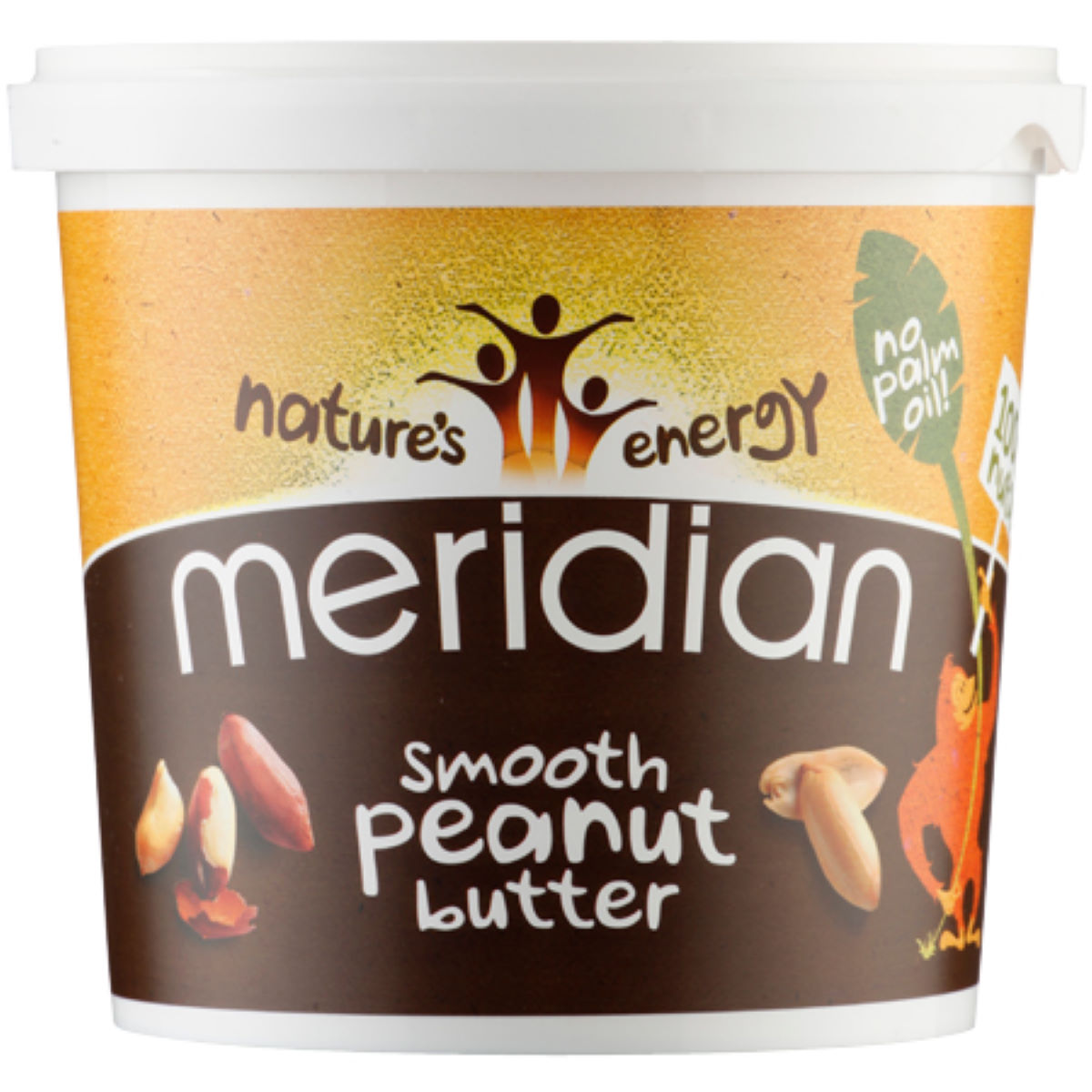 Mantequilla de cacahuete Meridian Peanut Natural (1.000 g) - Mantequillas de frutos secos
