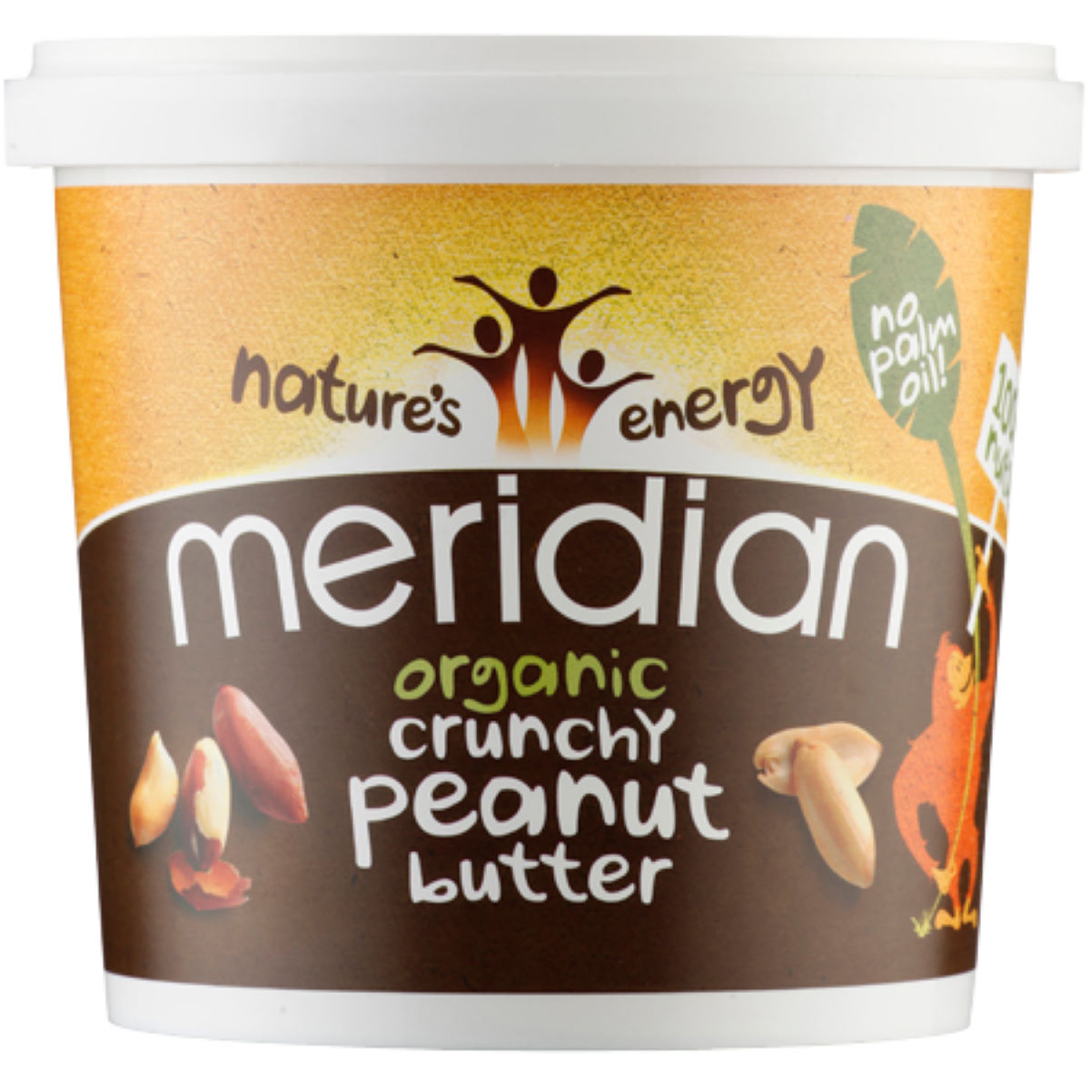Mantequilla de cacahuete Meridian Peanut Organic (1.000 g) - Mantequillas de frutos secos