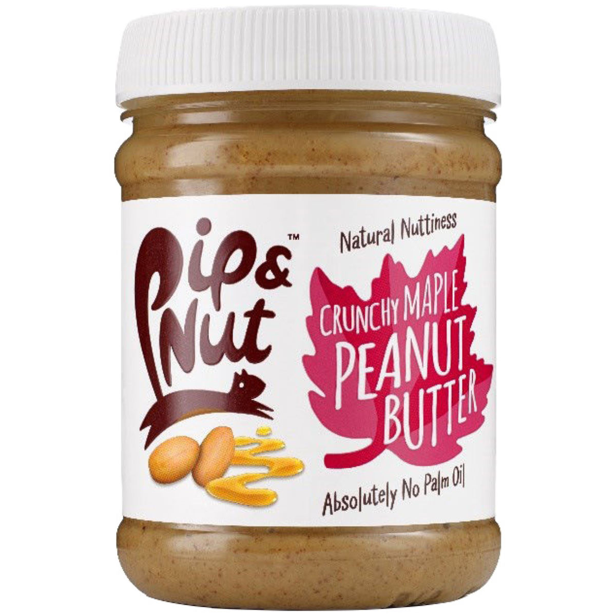 Mantequilla de cacahuete y sirope de arce Pip & Nut (225 g, crujiente) - Mantequillas de frutos secos