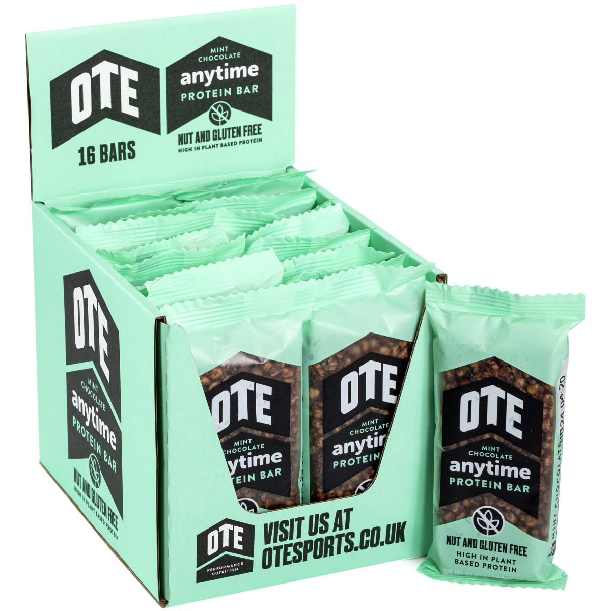OTE Anytime Plant Based Protein Bar (16 x 55g) - Barritas
