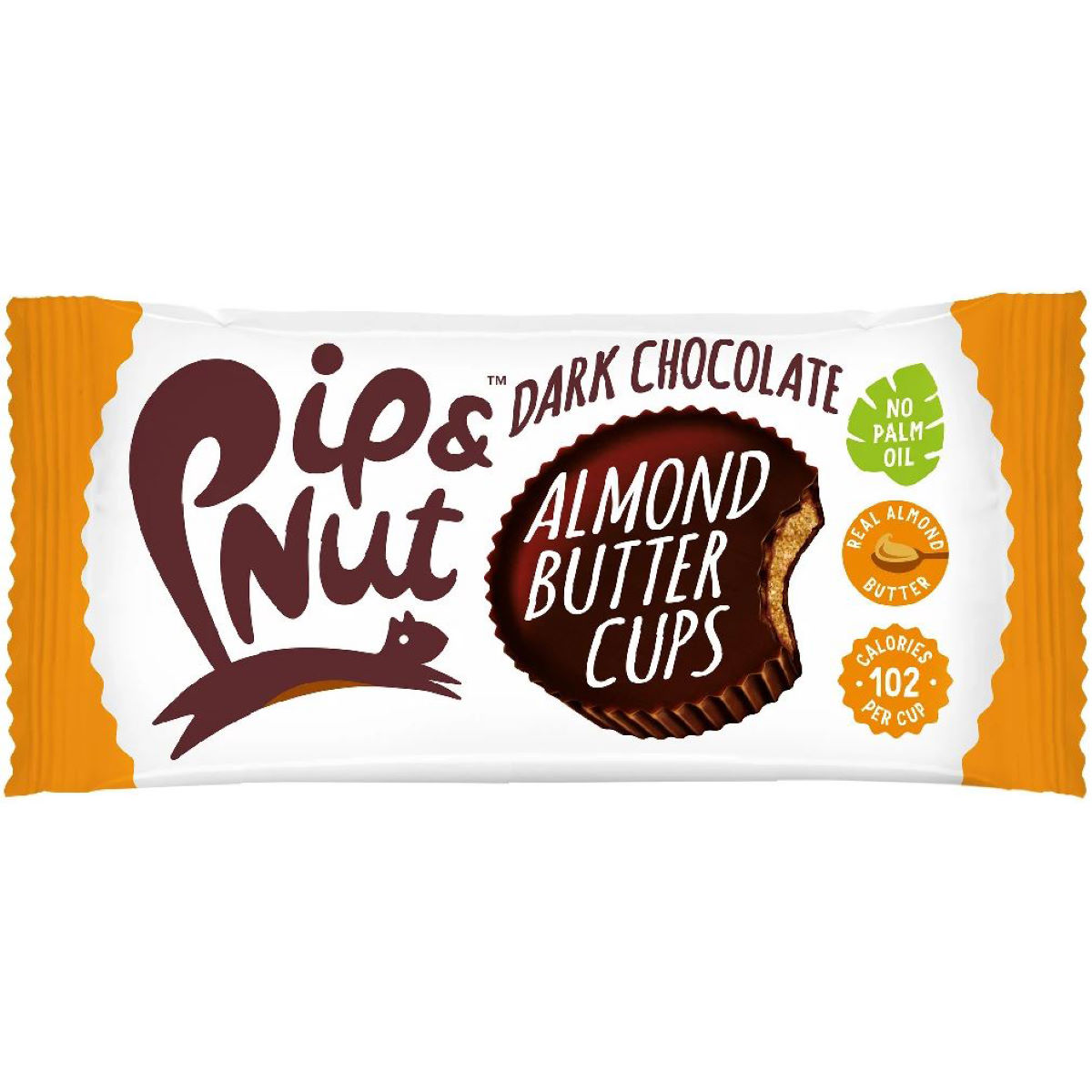 Pip & Nut Dark Chocolate Almond Butter Cups (15 x 34g) - Barritas
