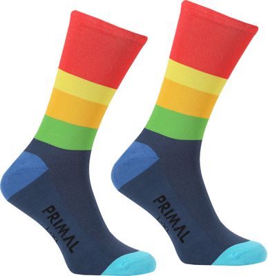 Primal Multi Stripe Socks  - Multicolor - S/M, Multicolor