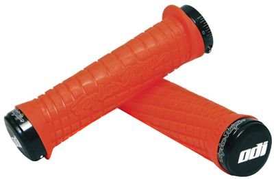 Puños con bloqueo ODI Troy Lee Bonus Pack - Naranja - 130mm, Naranja